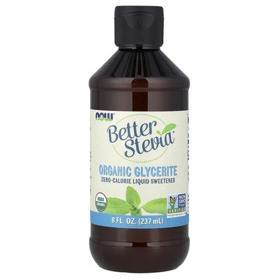 Now Foods, flüssiger Süßstoff ohne Kalorien, Bio-Glycerit, 237 ml