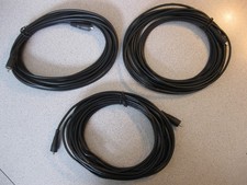 Lot of 3 25' RCA Male to RCA Male Composite Video Cables