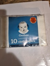 Gerber Birdseye 3-Ply Prefold Cloth Diapers 14" x 20" 10-Pieces