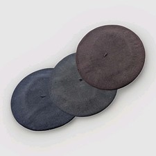 Lot of 3 Vintage Madcaps Wool Berets Paris New York   Black, Brown, Navy