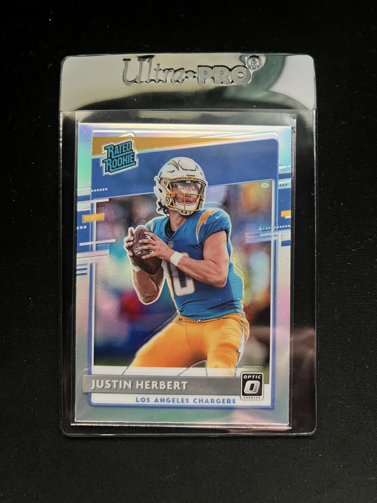 2020 Panini Donruss Optic - Rated Rookies Justin Herbert #153 Holo Prizm (RC)