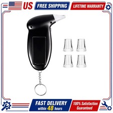 Digital LCD Breathalyzer Portable Breath Analyzer Alcohol Tester Analyzer