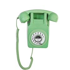 Retro Landline Telephone, Classic Corded Wall Phone, Vintage Old Fashion Wall...