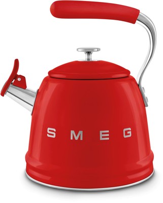 Smeg WKF01RD 50''s Style, Wasserkessel, 2,3 l Fassungsvermögen, für alle Herdarte