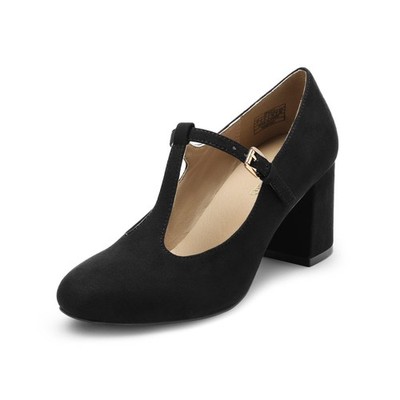 Mary Jane pumps with straps, wedding shoes for women, size 37, black, DPU211
