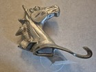 Cast Metal Horse Head Wall Hook Silver Pewter Finish Equestrian Tack Coat... — photo 2