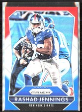 2015 Panini Prizm Red White & Blue Rashad Jennings New York Giants #59!