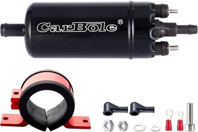 #ad External In Line Fuel Pump: 116 PSI High Pressure Universal 12V Electric Pump In $60.99