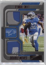 2022 Panini Playbook Double Moves Relics Red 7/25 D'Andre Swift #DM-7 1q2