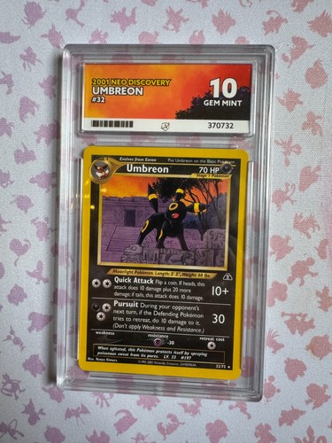 Umbreon (Unlimited) graded ACE 10 for sale on eBay