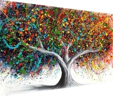 5D Tree Diamond Painting, Diamond Painting Tree Kits for Adults Colorful Tree D