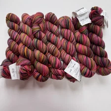 KOIGU KPPPM YARN 7 SKEINS Vintage Matching Dye Lots, Multi-Color, 100% Wool NOS