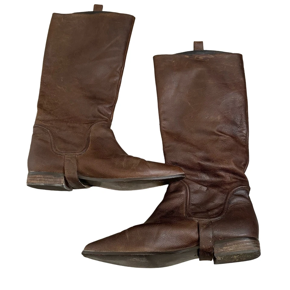 Botas de montar 7 For All Mankind Edge para mujer marrón talla 10 Foto 4 de 4