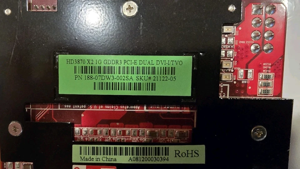 Sapphire ATI Radeon HD 3870 X2 1GB GDDR3 PCI-E Graphics Card – Dual DVI/TV-Out – - Image 2 of 3