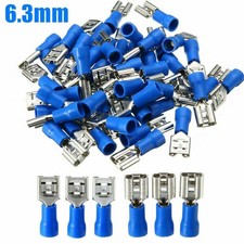 100-200x Female Spade Insulated Electrical Wire Splice Connector Crimp Terminals