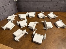 12 RUBBERMAID CLOSETMAID White Wire Shelf Shelving Wall Brackets LG