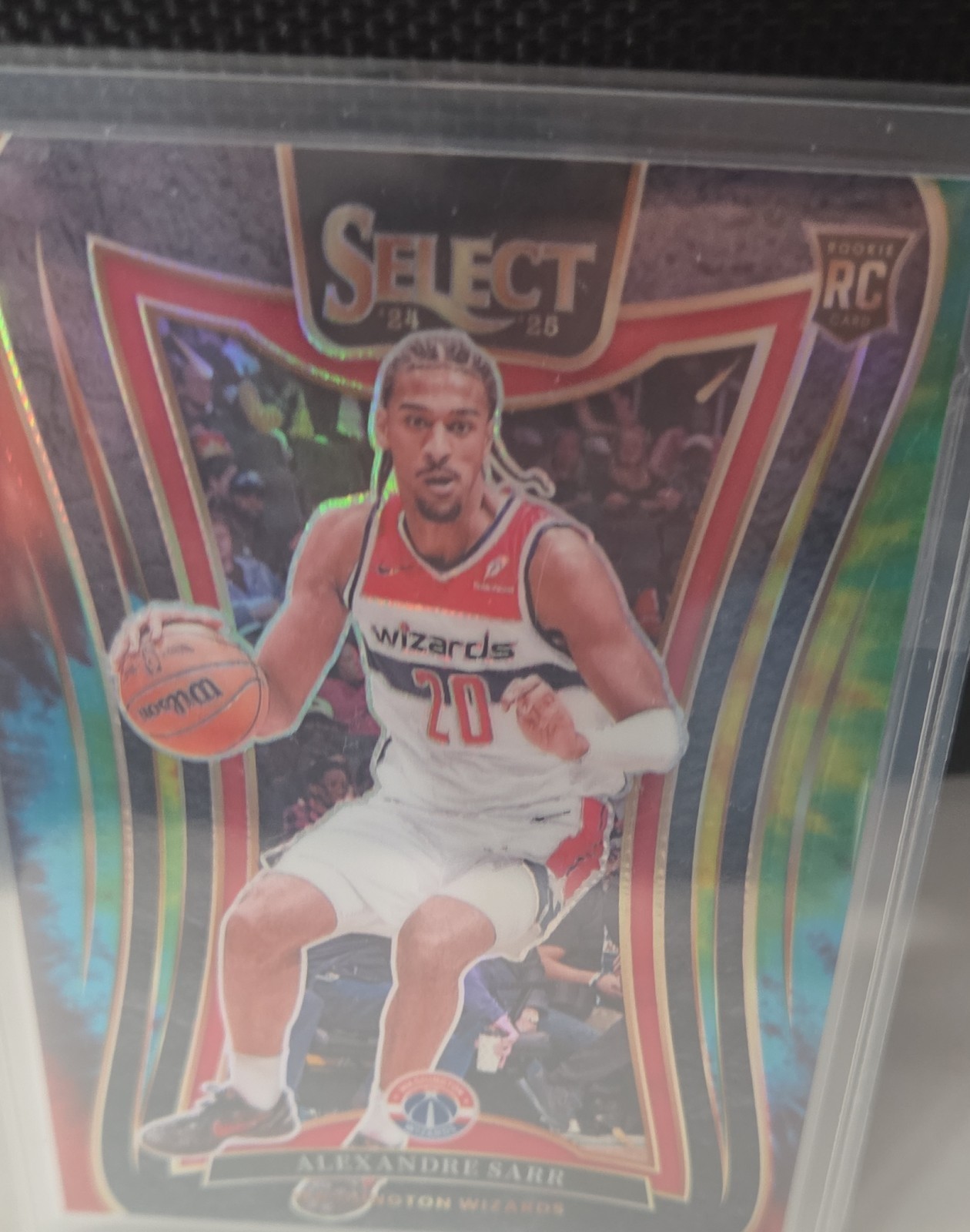 2024-25 Panini Select - Mezzanine Alexandre Sarr #399 Tie-Dye Prizm /25 (RC)