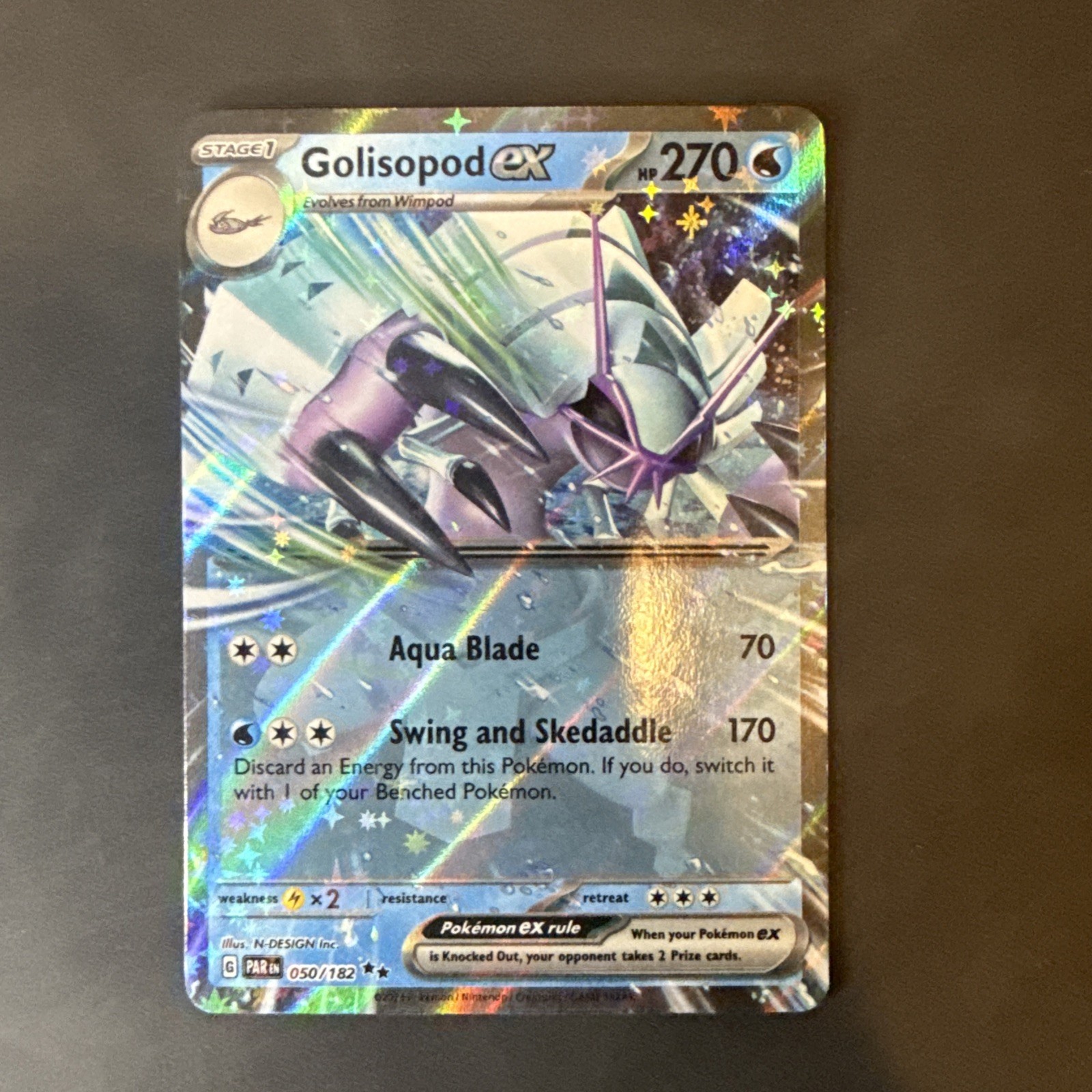 Pokemon Golisopod ex #05/182 English Paradox Rift