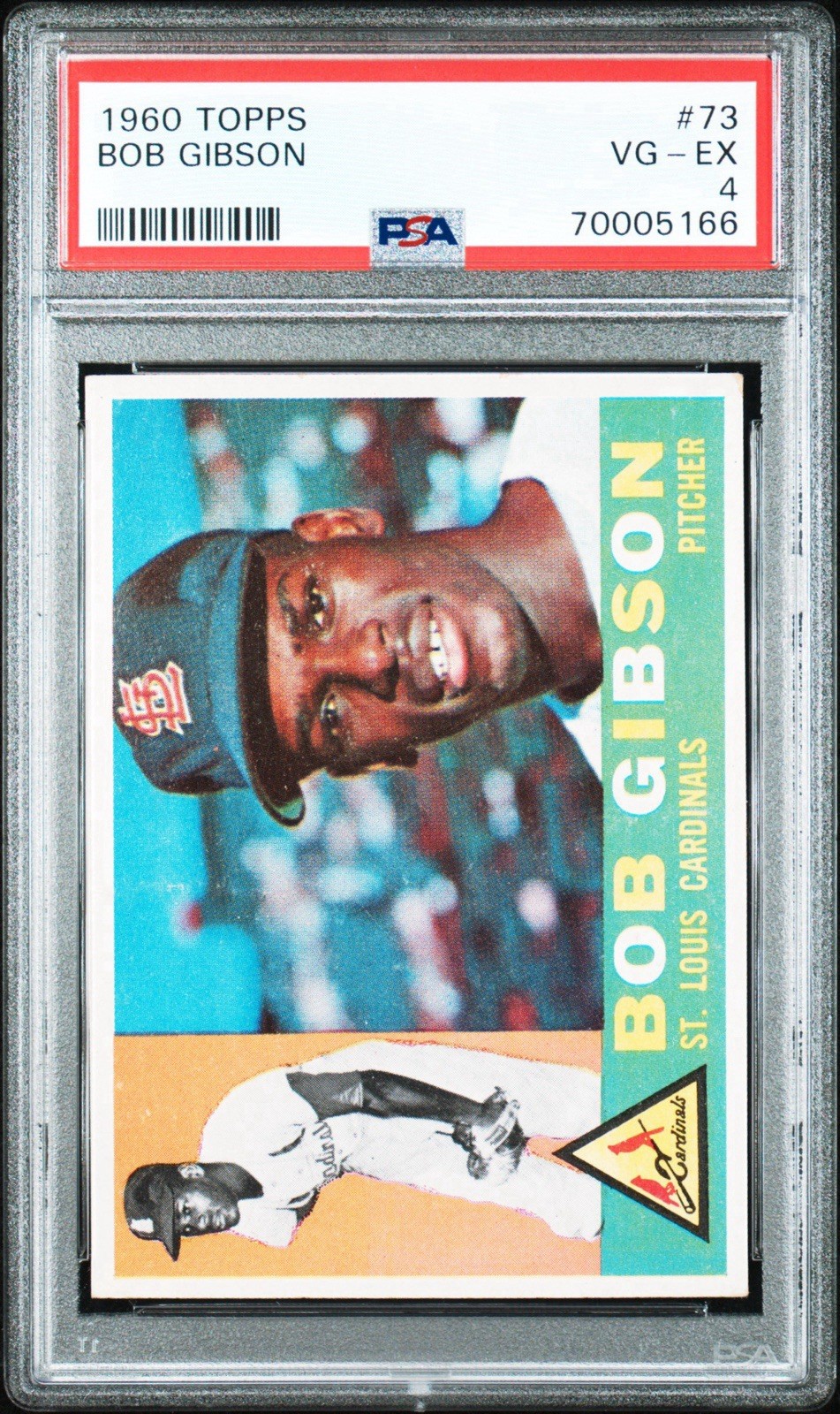 1960 Topps #73 Bob Gibson PSA 4