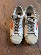 Golden Goose Superstar arancione bianco non smettere mai di sognare euro taglia 38