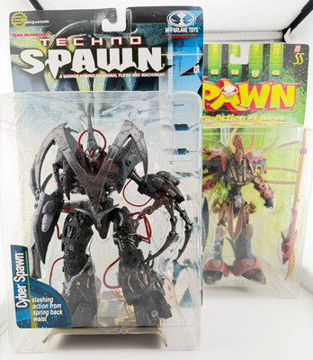 McFarlane Spawn Figure Lot Techno Cyber Spawn & Manga Samurai Spawn New & Sealed