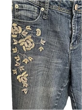 Gitano Embroidered Jeans Women’s 10 Bootcut Mid Rise