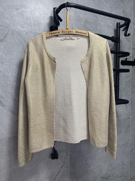 Women Garcia Jeans Sweater Beige Cotton M