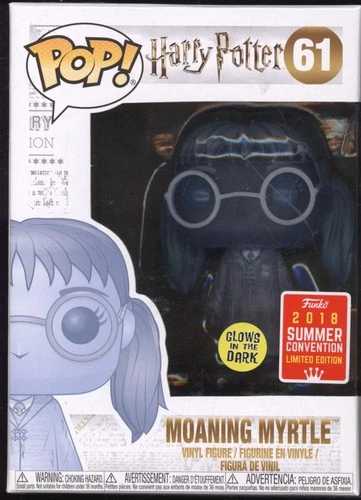 DR | Funko Harry Potter Moaning Myrtle #61 GITD | '18 Sum. Con Excl. w/Protector