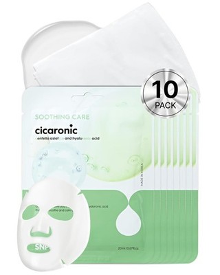 SNP Prep Cicaronic Daily Sheet Mask - Koreanische Gesichtsmaske mit Centella Asia...