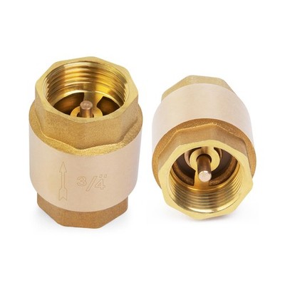 Brass In-Line Spring Check Valve DN20 3/4'' Female Thread One-Way Non-return V...