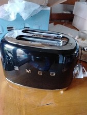 SMEG 50's Retro Style 2 Slice Toaster - Black (TSF01BLUK)