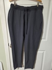 Mandala Scrubs Jogger Pants Size Large Pewter Grey Equa-tek Woven Unisex