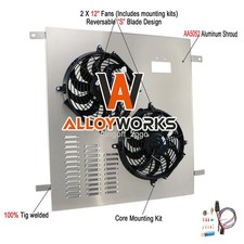 Aluminum Shroud&Fan For 2003-10 07 Dodge Ram 2500/3500 5.9L 6.7L Cummins Engine