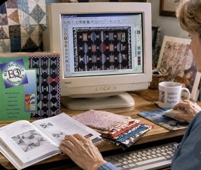 Electric Quilt EQ3 v3.0 Vintage Quilting Software Floppy Disk Manual COMPLETE