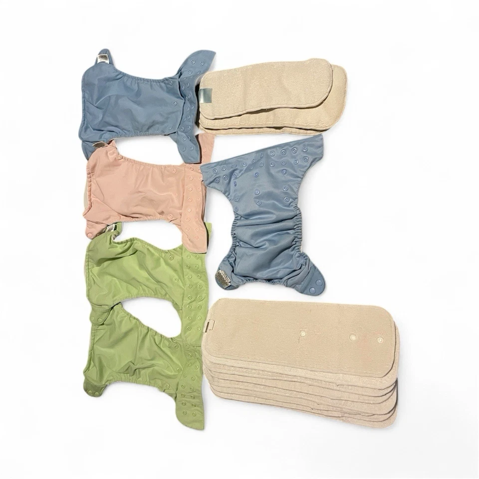 Lote de 5 pañales de bolsillo bumGenius talla única con 11 insertos 1 todo en uno Foto 3 de 4