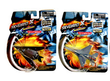 Set of 2 US Military Aircraft, F-117, F-16, Diecast 4"L x 3"W. Scale 1:144