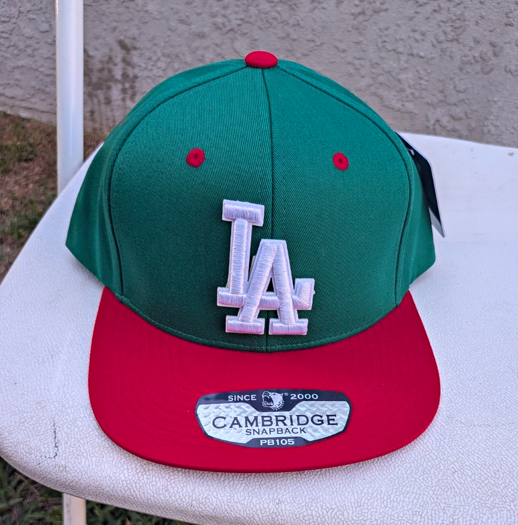 Los Angeles Dodgers MLB Snapback Hat Cap Green Red