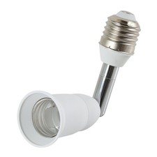Light Socket Extender 90 Degree Bending E27 to E27 Bulb Base Lamp Holder 180 ...