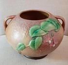 VINTAGE ROSEVILLE POTTERY FUCHSIA ROSE BOWL #347-6