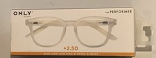 NEW ONLY Eyewear the PERFORMER 2.50 Blue Light Blocking Lens Reading Glasses