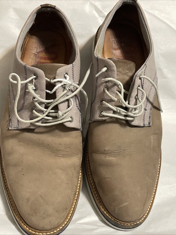 1901 Nordstrom Leather Upper Men’s Dress Shoes Sz 11M Brown Tan & Gray Color
