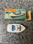 Matchbox Superfast Police Launch Boat #52 1976 Lesney Blue/White with box