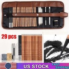 29PCS Professional Drawing Artist Kit Set Pencils And Sketch Charcoal Art Tools