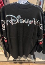 NWT!! Disney Parks Walt Disney World Mickey Bedazzled Sequin Spirit Jersey 