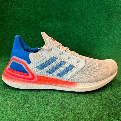 Adidas Ultraboost 20 Mens Size 9 White Running Shoes Low Top Lace Up Knit