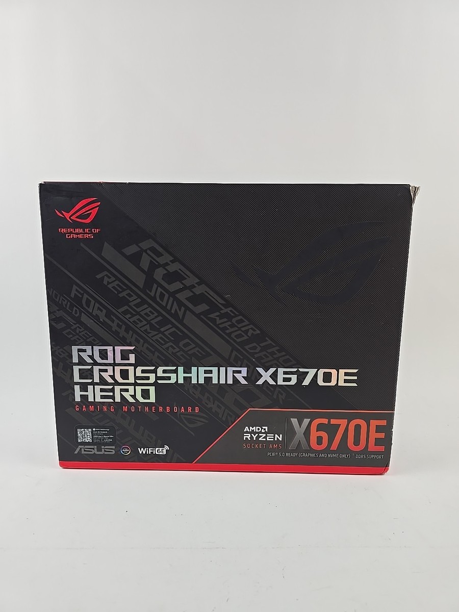 Asus ROG CROSSHAIR X670E HERO ATX Socket AM5 DDR5 Asus ROG CROSSHAIR X670E HERO ATX Socket AM5 DDR5