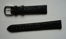 Uhrenarmband MIDO schwarz Kroko Print