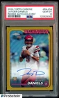2024 Topps Chrome Gold Refractor Jayden Daniels RC Rookie AUTO 21/50 PSA 10