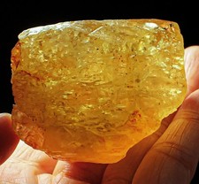 514Ct Golden Yellow Aquamarine Heliodor Crystal Facet Rough Specimen YHHL151