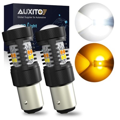 For Honda CR-V 1997-14 1157NA LED Turn Signal Light Bulbs Switchback AMBER WHITE